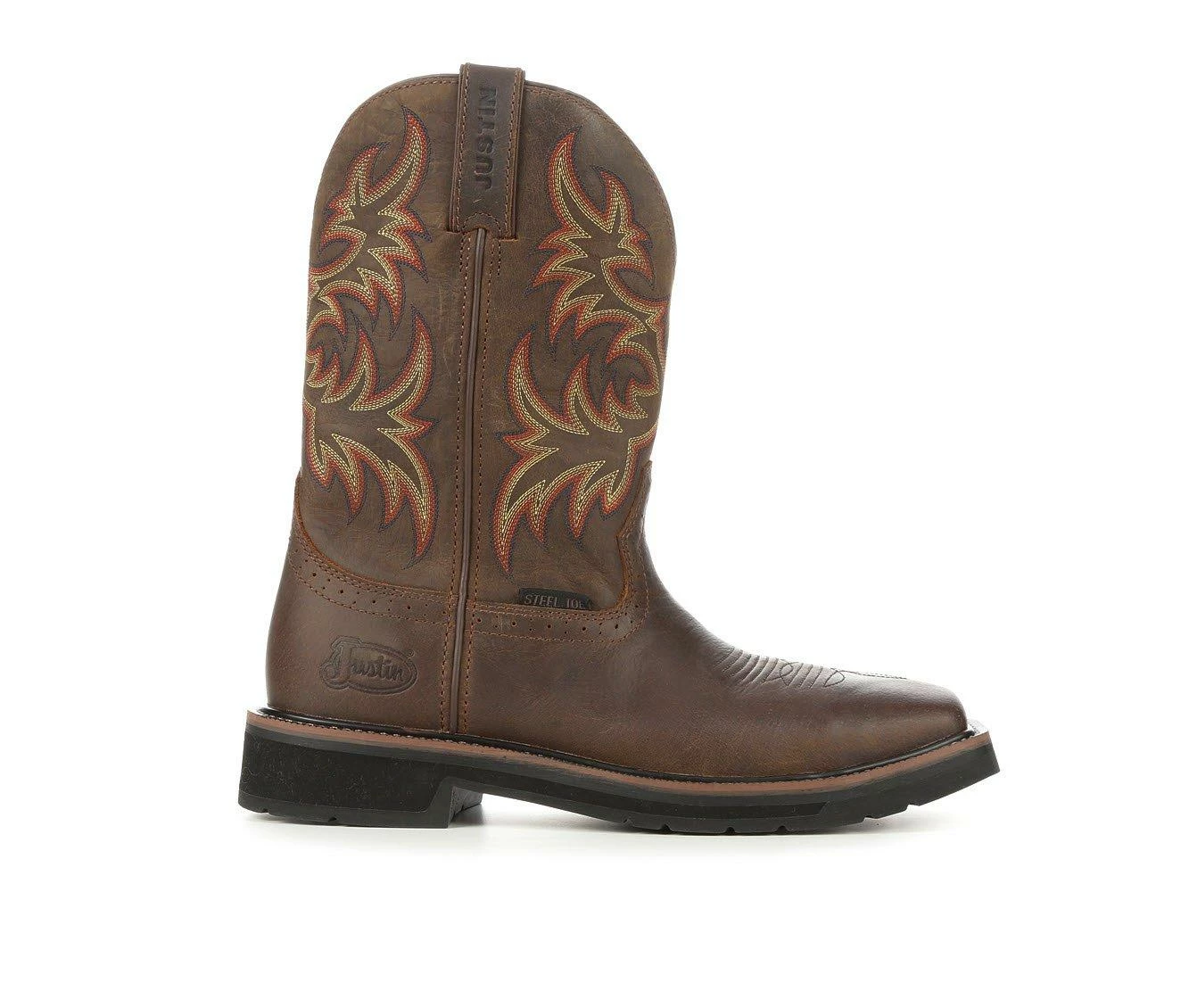 Men's Justin Boots SE 4682 Stampede Steel Toe Cowboy Boots 4 Men's Justin Boots SE 4682 Stampede Steel Toe Cowboy Boots - Image 2