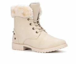 Girls' Olivia Miller Little Kid & Big Kid Odessa Lace-Up Boots -Bogs Footwear Shop 2 4