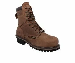 Men's AdTec 9" Steel Toe Super Logger Work Boots -Bogs Footwear Shop 2 516