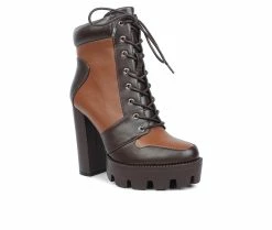 Women's London Rag Moos Lace Up Platform Heel Boots -Bogs Footwear Shop 2 69