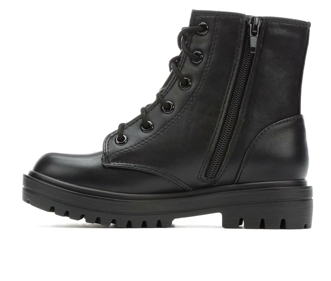 Girls' Unr8ed Little Kid & Big Kid Firm Combat Boots 6 Girls' Unr8ed Little Kid & Big Kid Firm Combat Boots - Image 4