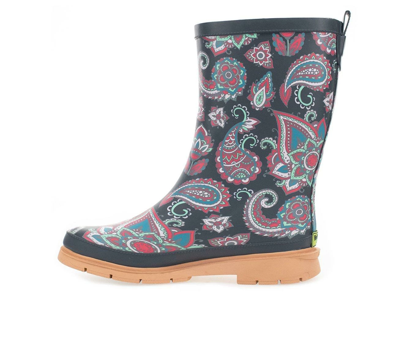 Women's Western Chief Paisley Pop Mid Boot Rain Boots 6 Women's Western Chief Paisley Pop Mid Boot Rain Boots - Image 4