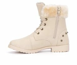 Girls' Olivia Miller Little Kid & Big Kid Odessa Lace-Up Boots -Bogs Footwear Shop 3 4