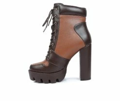 Women's London Rag Moos Lace Up Platform Heel Boots -Bogs Footwear Shop 3 69