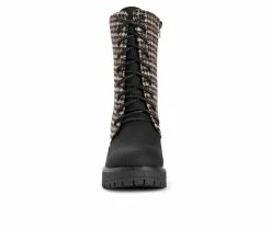 Women's MUK LUKS Riser Jazz Heeled Boot Lace Up Heeled Boots -Bogs Footwear Shop 4 135