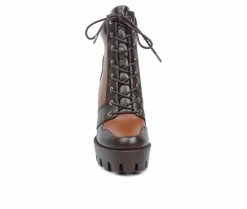 Women's London Rag Moos Lace Up Platform Heel Boots -Bogs Footwear Shop 4 69