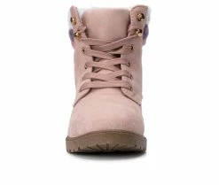 Girls' Olivia Miller Little Kid & Big Kid Cecilia Lace-Up Boots -Bogs Footwear Shop 4 72